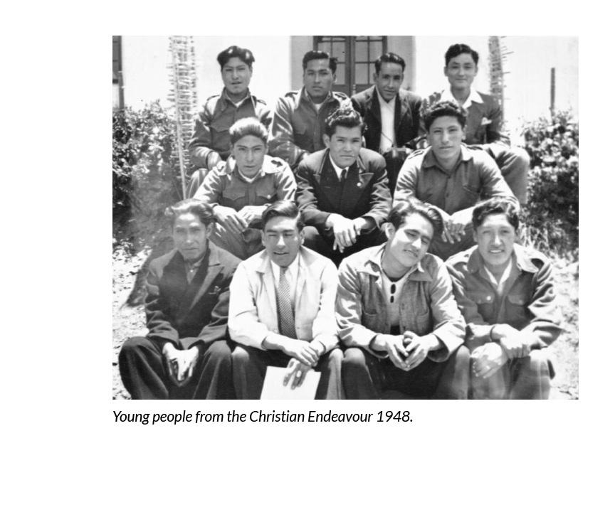 Young people from the Christian Endeavour 1948.
